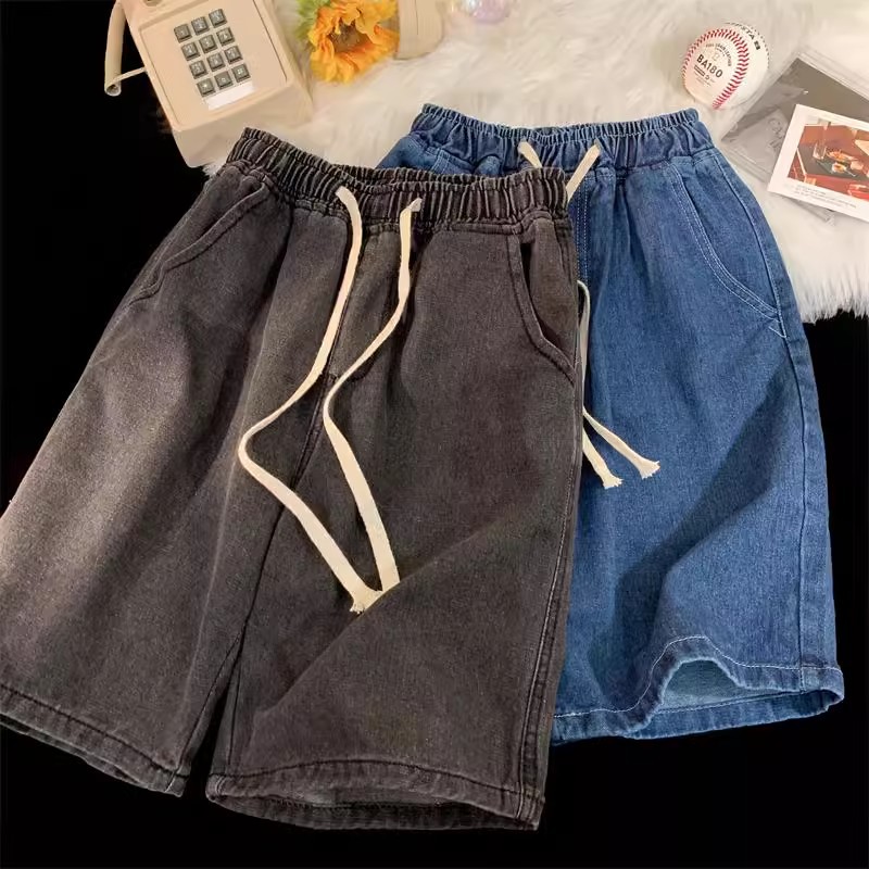 กางเกงยีนส์สไตล์วินเทจเกาหลีแบ - Men'S Fashion Loose Pants บทวิจารณ์และราคา