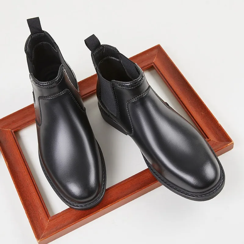 รองเท้าบูทหนังผู้ชายสไตล์วินเท - Mens Fashion Vintage บทวิจารณ์และราคา