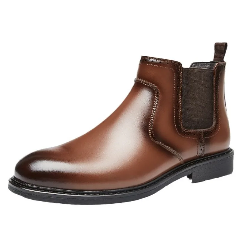 รองเท้าบูทหนังผู้ชายสไตล์วินเท - Mens Fashion Vintage บทวิจารณ์และราคา