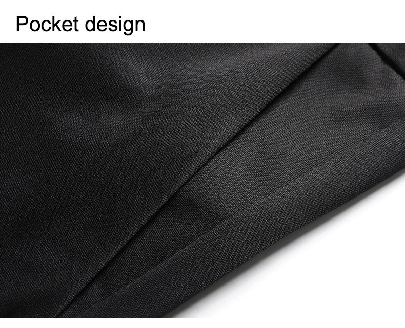 กางเกงสแลคสีดำล้วนสำหรับผู้ชาย - Formal Trouser Stretch บทวิจารณ์และราคา