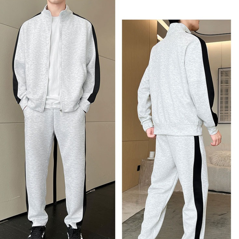 ชุดวอร์มผู้ชายฤดูใบไม้ร่วง ชุด - Men'S Fashion Zipper Jacket บทวิจารณ์และราคา
