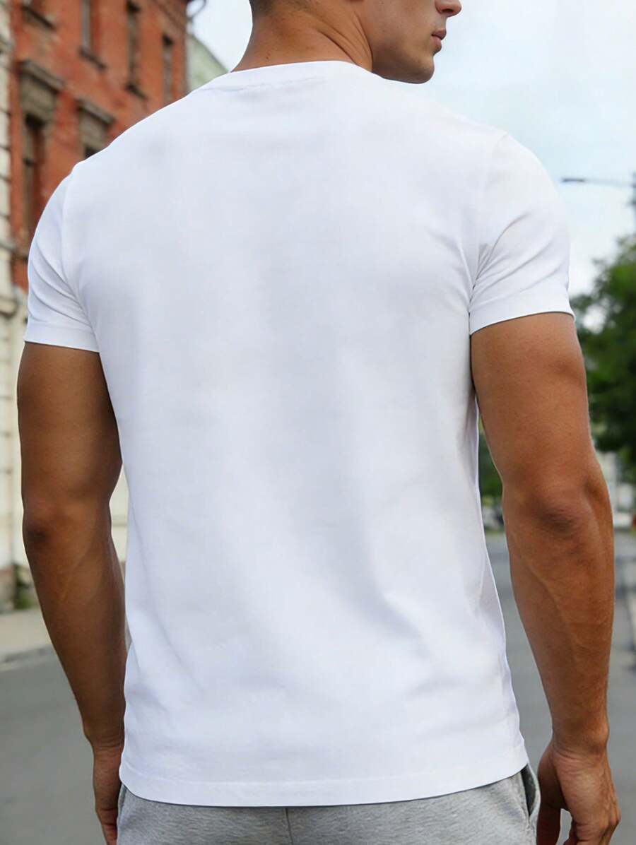 เสื้อยืดผู้ชายพิมพ์ลายตัวอักษร - York Men'S Fashion บทวิจารณ์และราคา