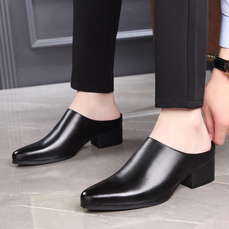 รองเท้าแตะผู้ชายแบบสวม หัวแหลม - Mens Fashion Dress Shoes บทวิจารณ์และราคา
