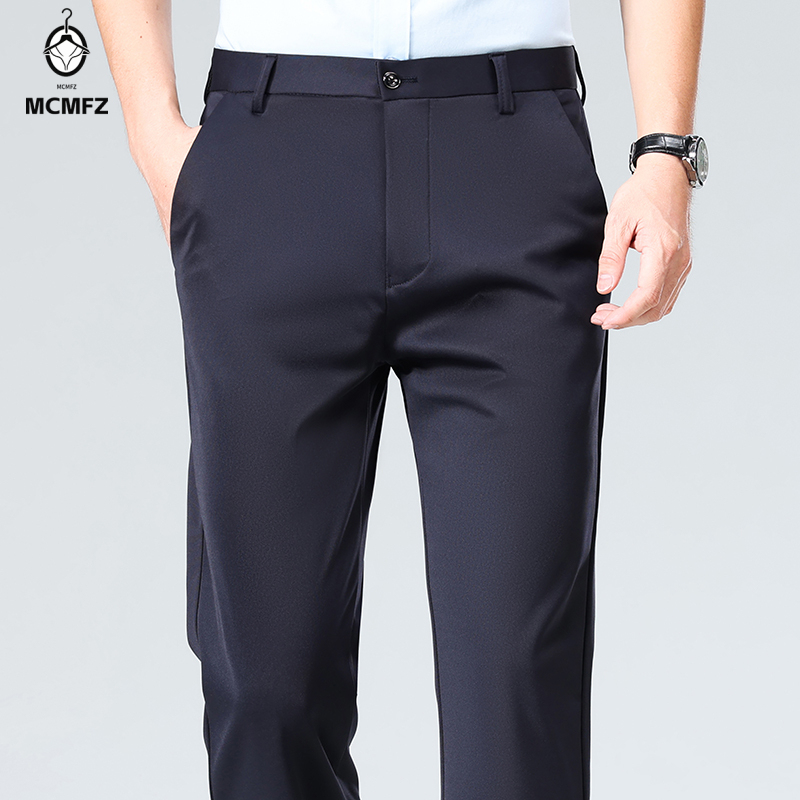 กางเกงทำงานผู้ชายทรงตรงหลวม ยื - Formal Trouser Stretch บทวิจารณ์และราคา