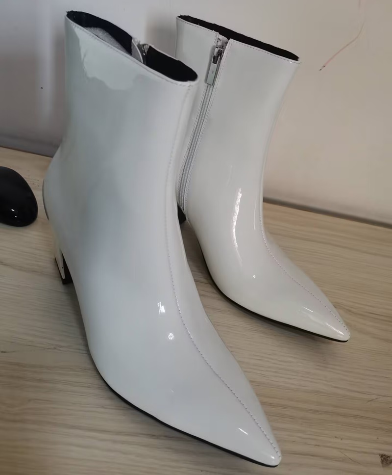 รองเท้าบูทสีขาวแฟชั่นใหม่สำหรั - Mens Fashion Dress Shoes บทวิจารณ์และราคา
