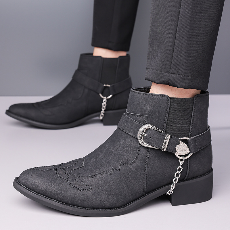 รองเท้าบูทคาวบอยวินเทจสำหรับผู - Mens Fashion Vintage บทวิจารณ์และราคา