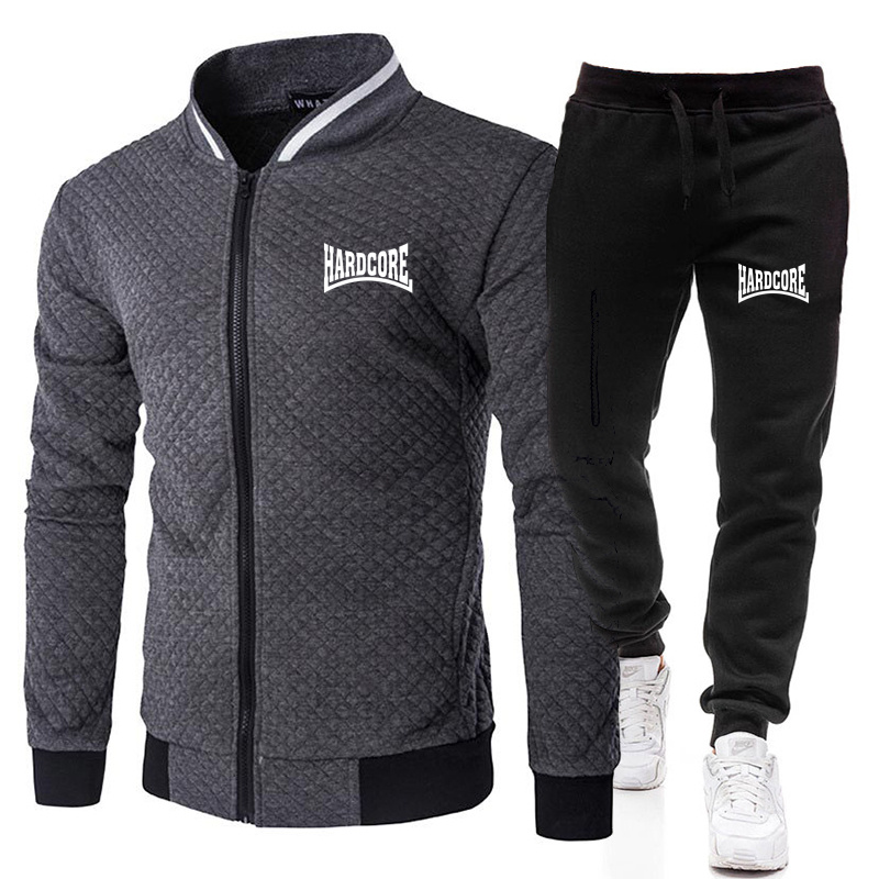 HARDCORE ชุดแจ็คเก็ตคอตั้งแฟชั - Men'S Fashion Zipper Jacket บทวิจารณ์และราคา