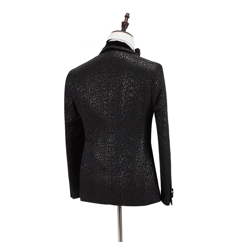 ดอกไม้คู่ชายชุด 2 ชิ้นชุดชาย T - Slim Fit Blazer Men บทวิจารณ์และราคา
