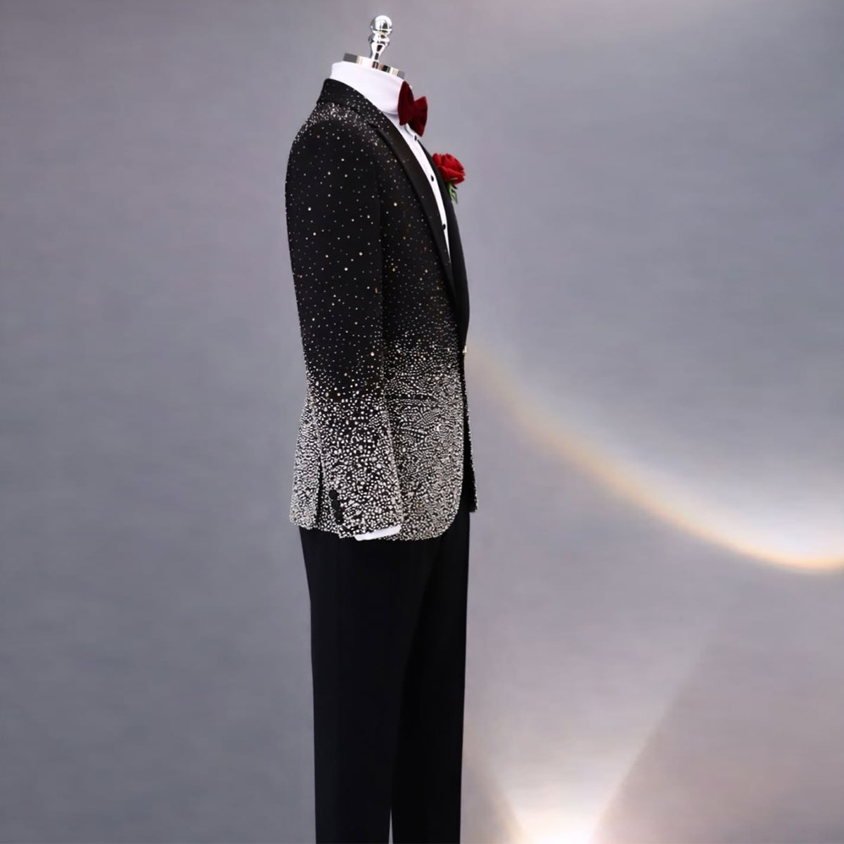 ชุดสูทผู้ชายประดับเพชรสวยงาม 2 - Slim Fit Blazer Men บทวิจารณ์และราคา