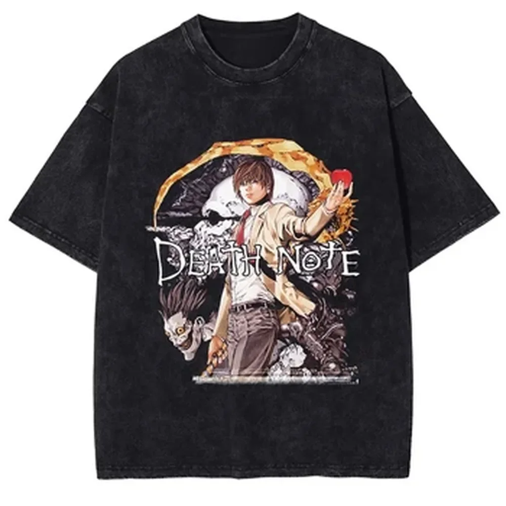เสื้อยืดลายกราฟิก DEATH NOTE ล - Graphic Tee Oversized บทวิจารณ์และราคา