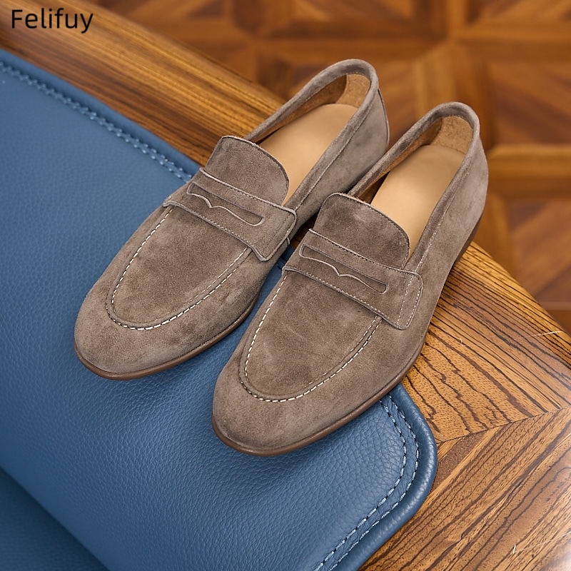 รองเท้าโลฟเฟอร์ลำลองน้ำหนักเบา - Mens Fashion Dress Shoes บทวิจารณ์และราคา